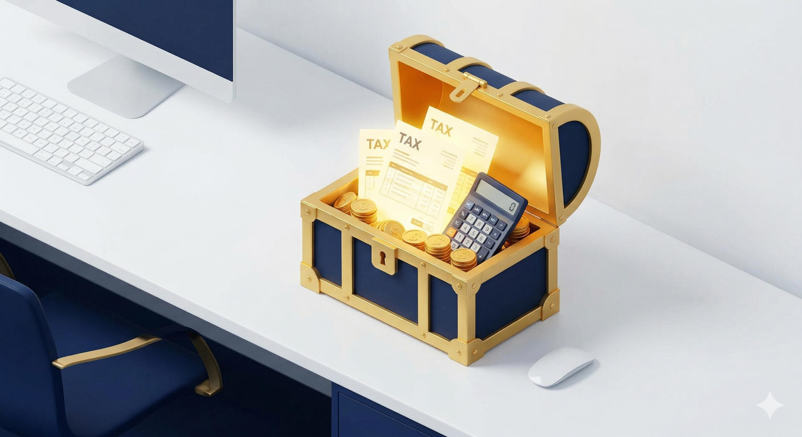 국세청 홈택스를 통해 직접 세금 환급금을 조회하고 경정청구를 진행하는 전문적인 이미지